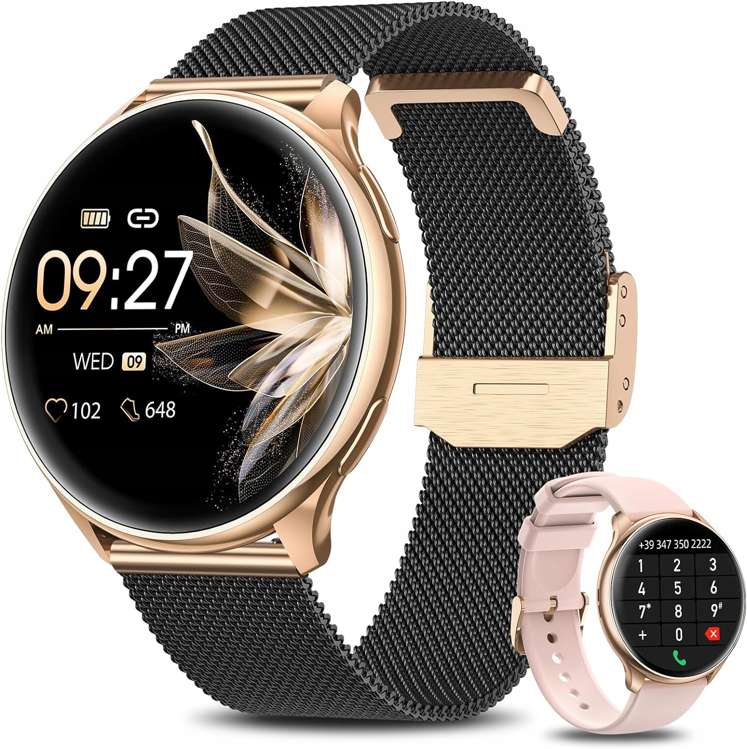 Lazird Smartwatch Dámske SmartWatch Watch Talking AMOLED 300MAH viacfarebné + 3 ďalšie produkty